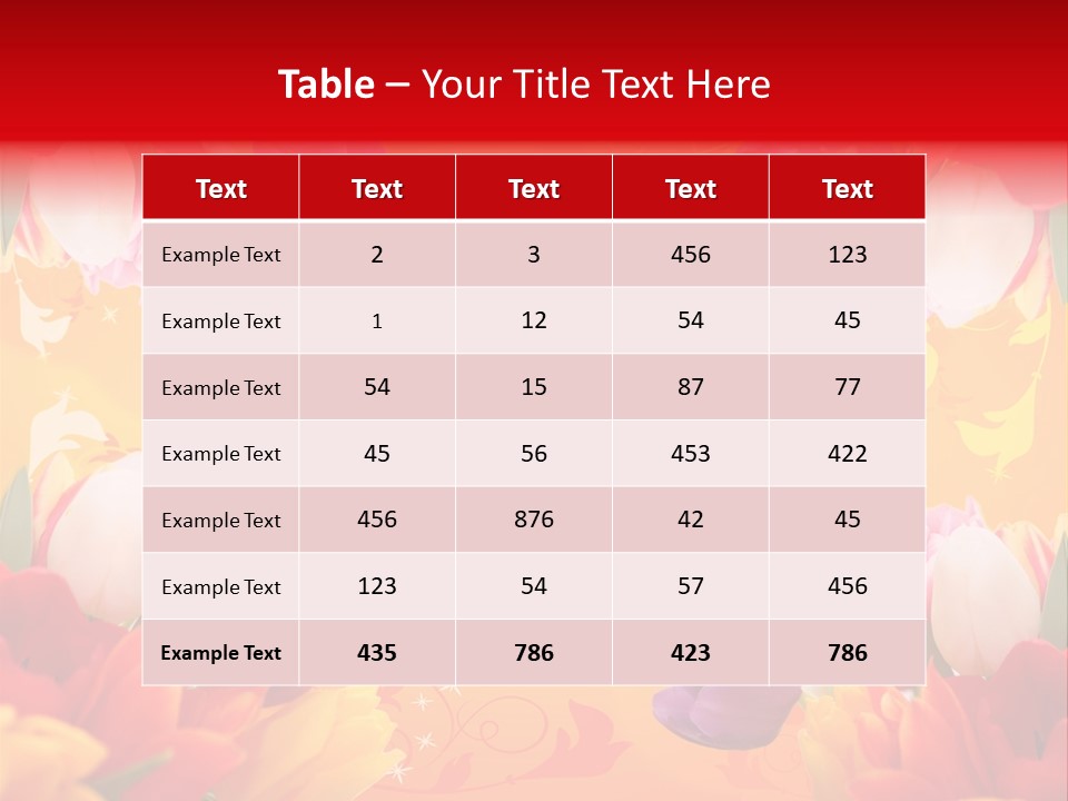 Flower Abstract Fancy PowerPoint Template