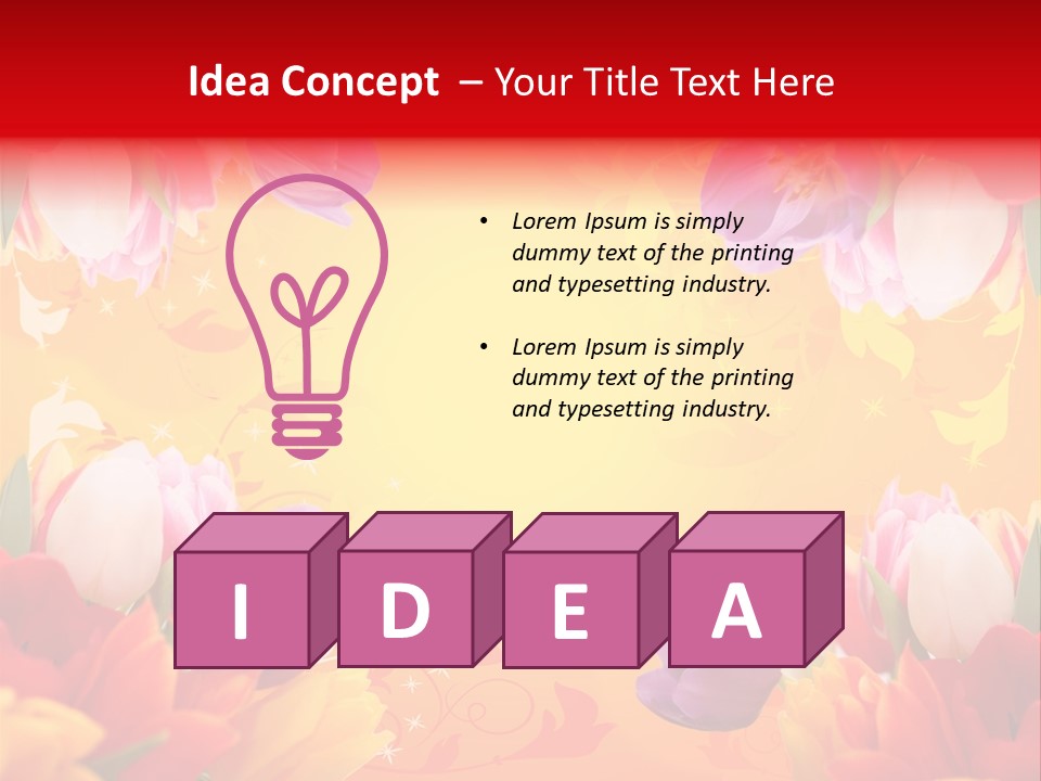 Flower Abstract Fancy PowerPoint Template