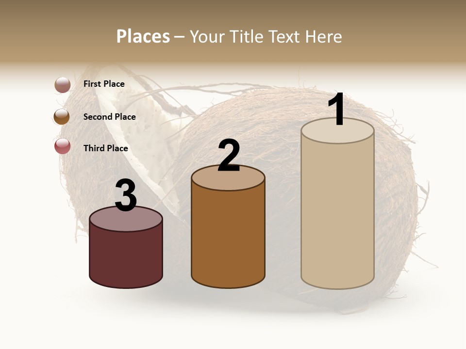 Coconut Palm Nut PowerPoint Template