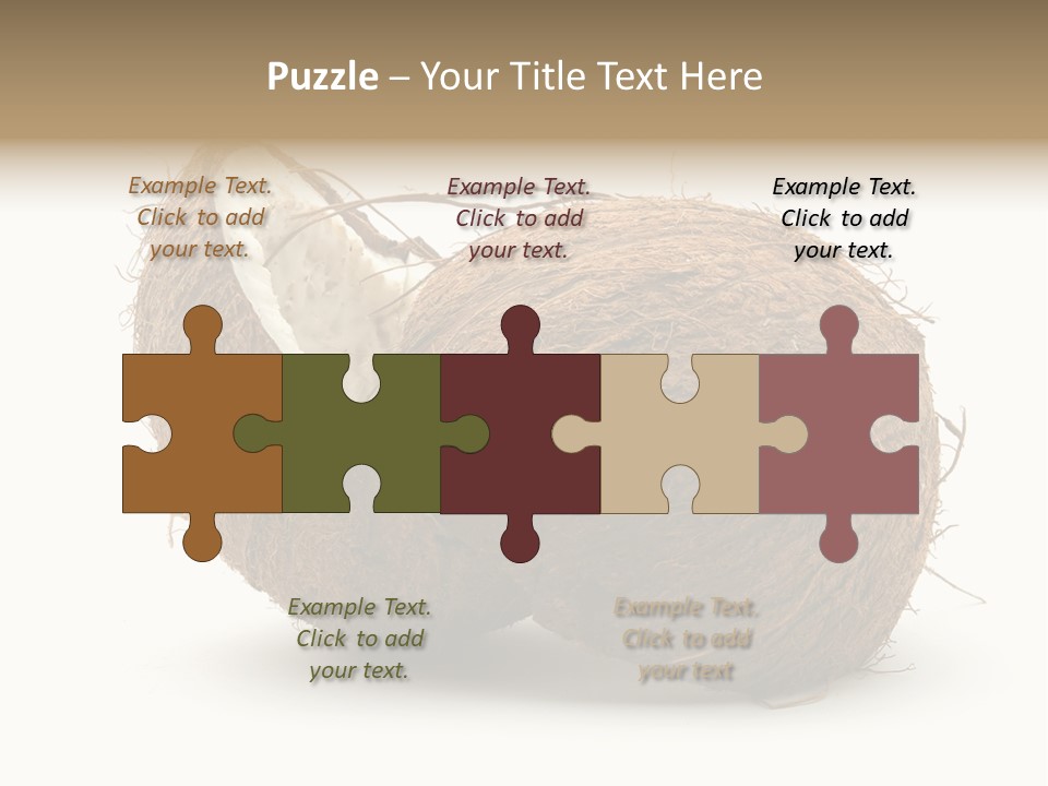 Coconut Palm Nut PowerPoint Template