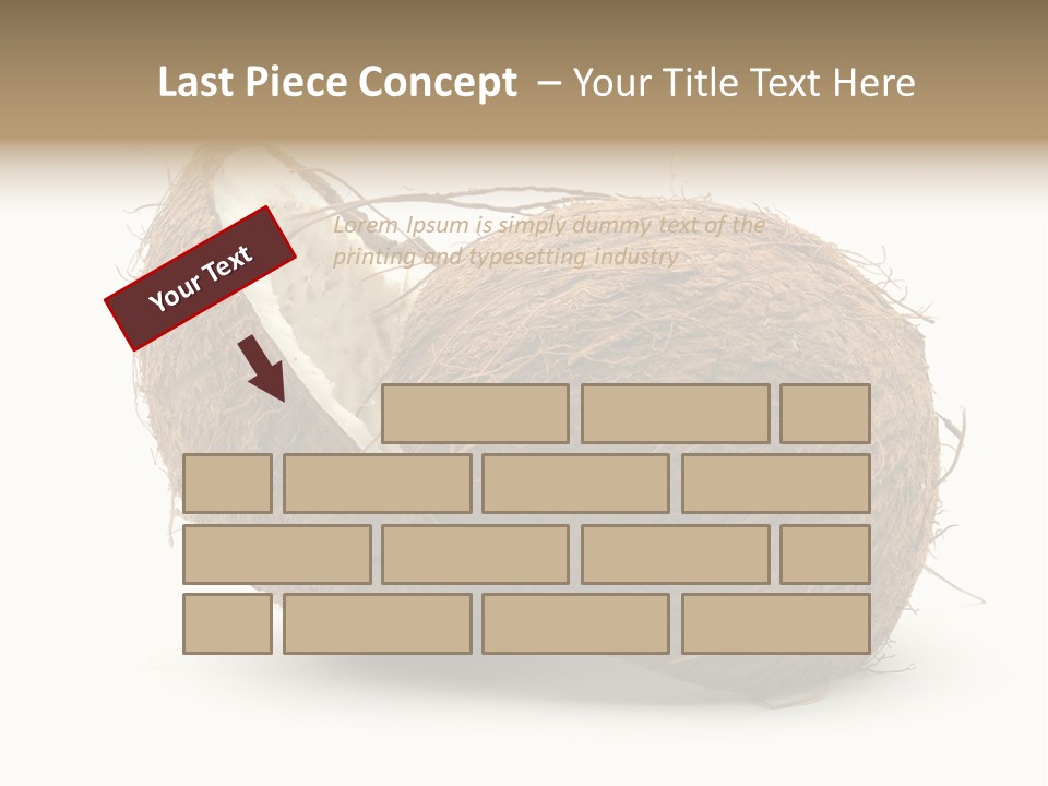 Coconut Palm Nut PowerPoint Template