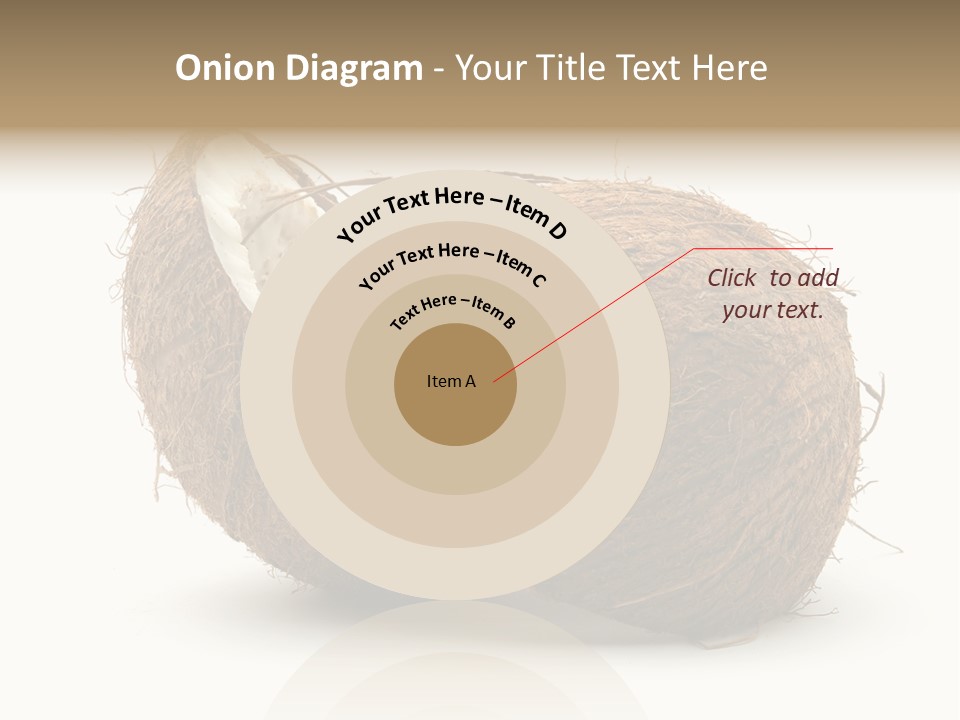 Coconut Palm Nut PowerPoint Template