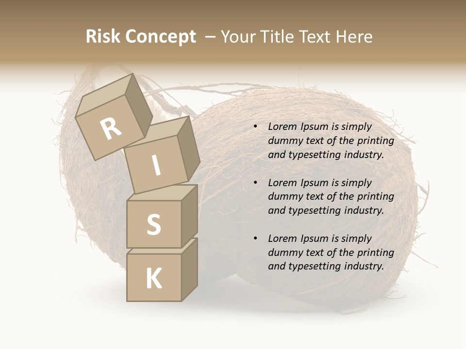 Coconut Palm Nut PowerPoint Template