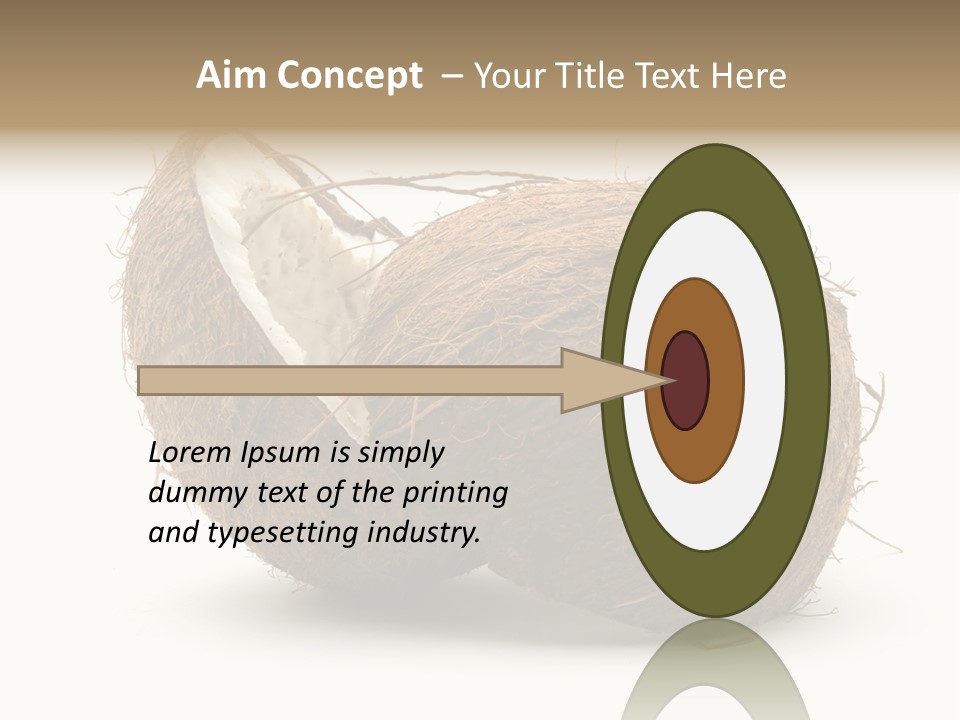 Coconut Palm Nut PowerPoint Template