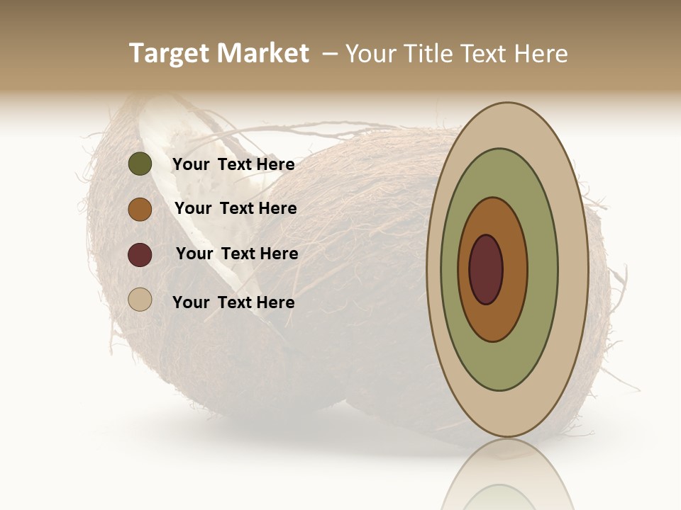 Coconut Palm Nut PowerPoint Template