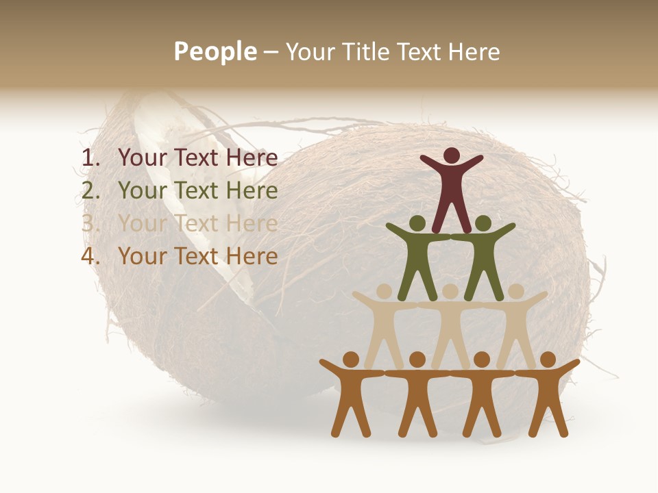 Coconut Palm Nut PowerPoint Template
