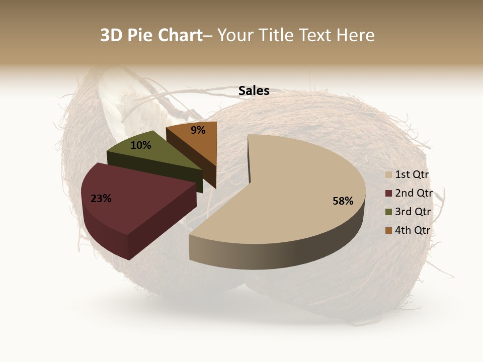 Coconut Palm Nut PowerPoint Template