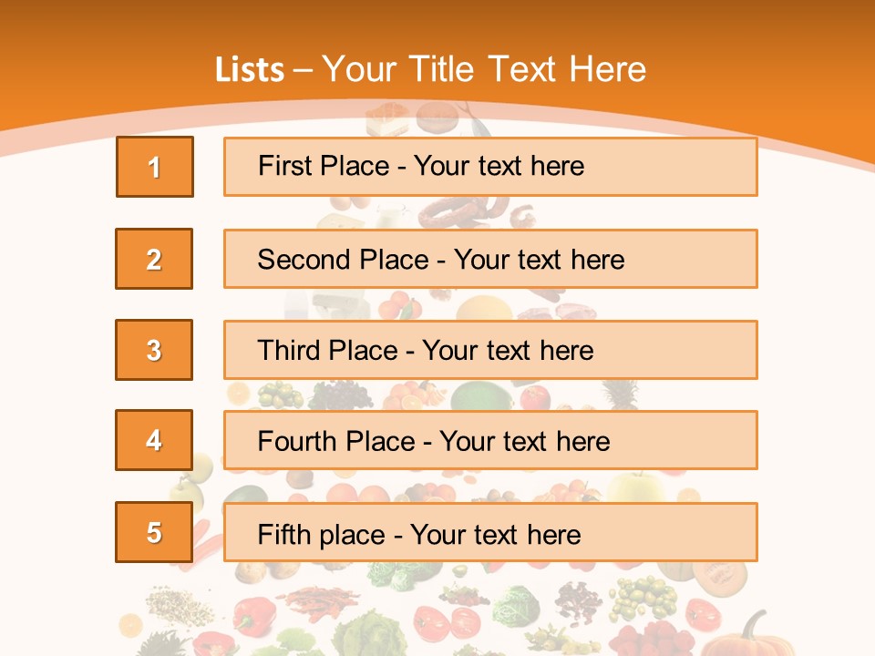 Beans Fisch Pepperoni PowerPoint Template