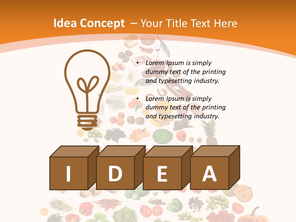 Beans Fisch Pepperoni PowerPoint Template