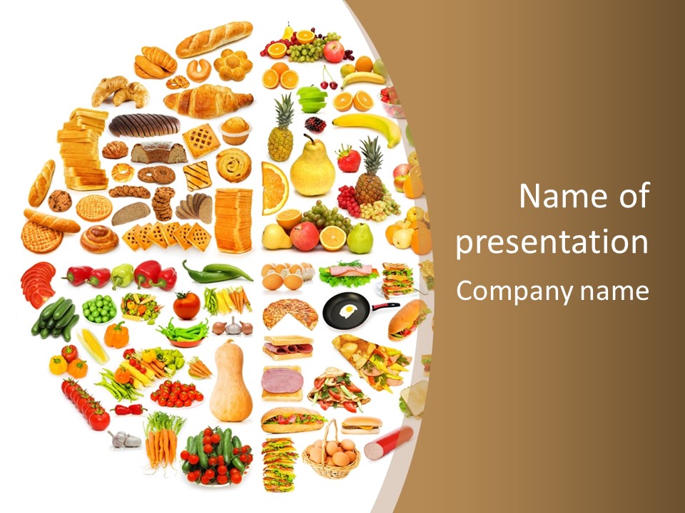 Erdbeere Pasta Huhn PowerPoint Template