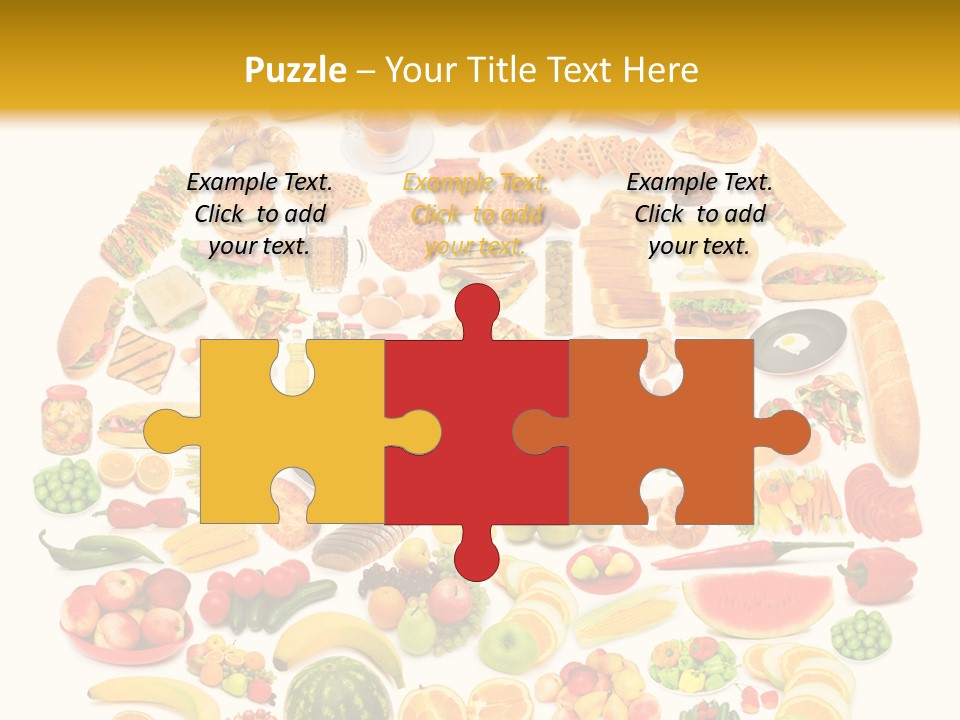 Pyramiden Calories Corn PowerPoint Template