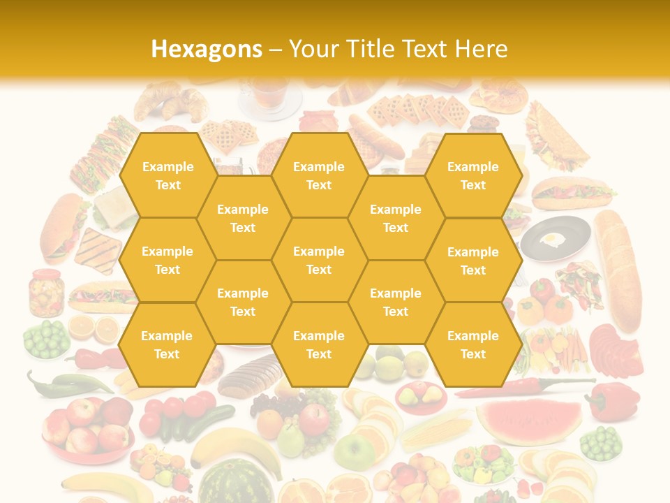 Pyramiden Calories Corn PowerPoint Template