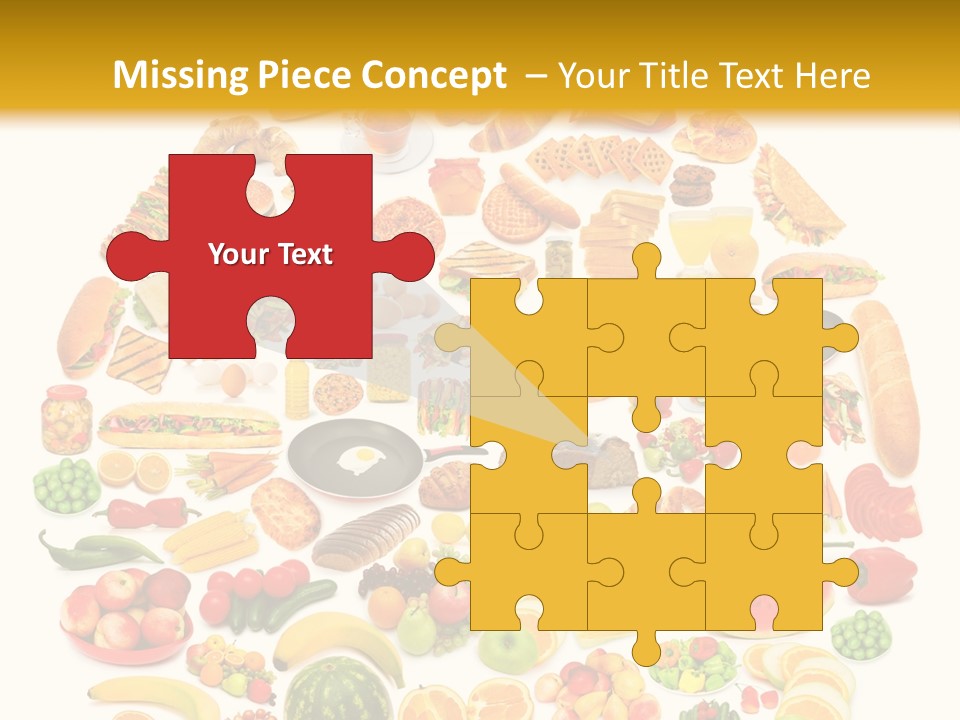 Pyramiden Calories Corn PowerPoint Template