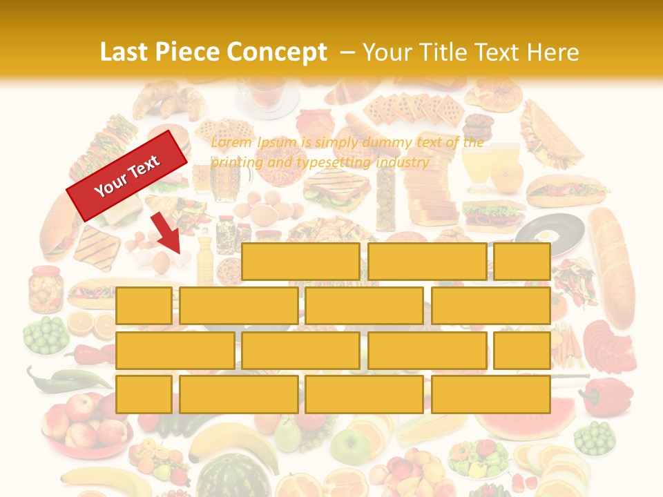 Pyramiden Calories Corn PowerPoint Template