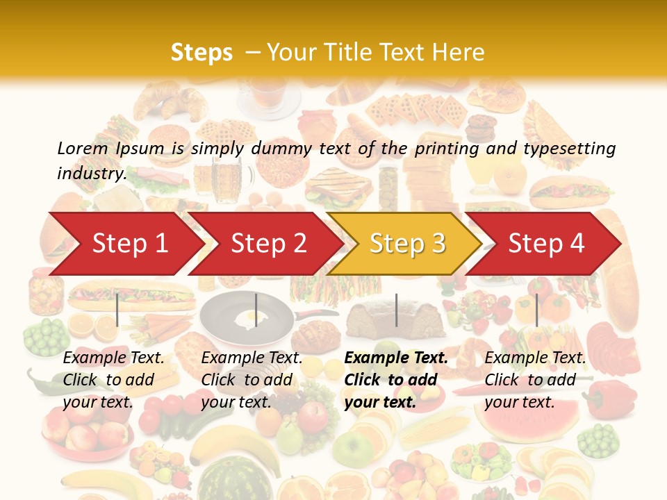 Pyramiden Calories Corn PowerPoint Template