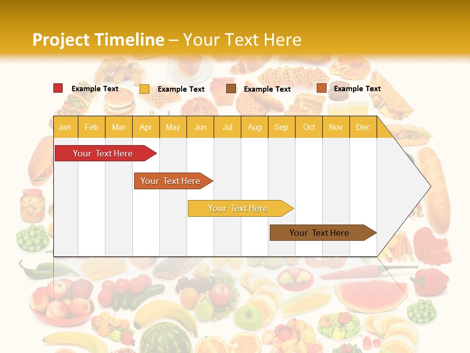 Pyramiden Calories Corn PowerPoint Template