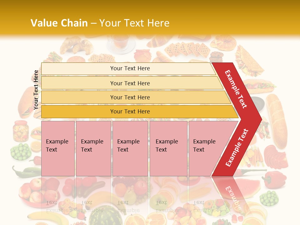 Pyramiden Calories Corn PowerPoint Template