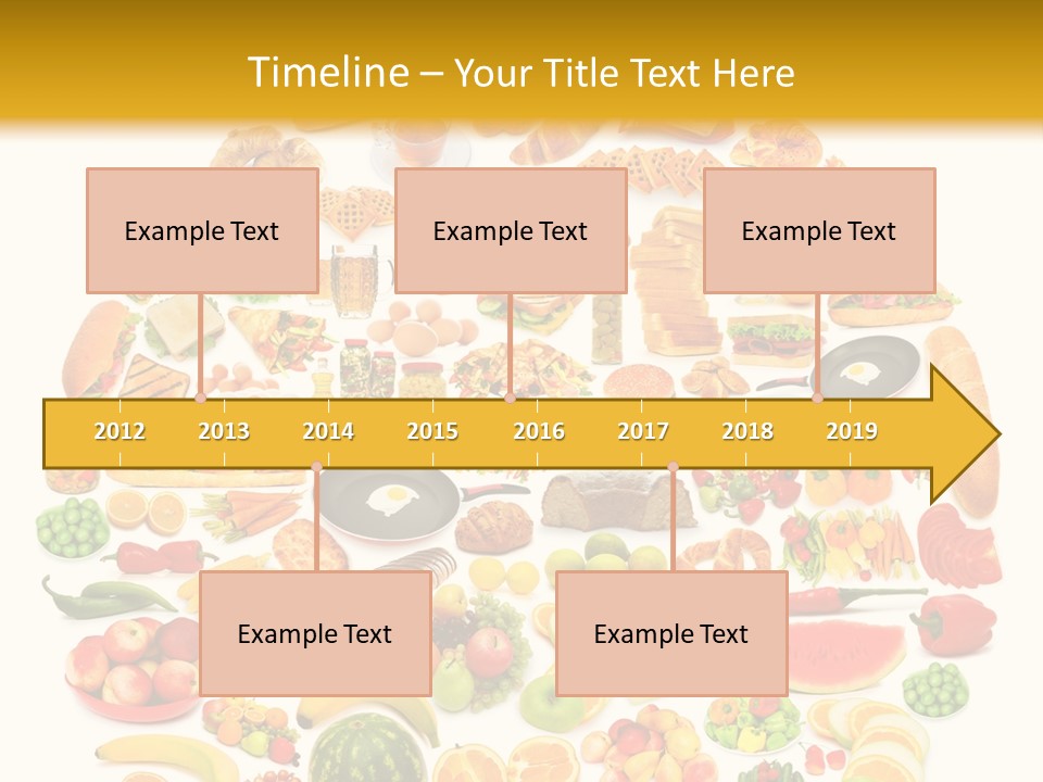 Pyramiden Calories Corn PowerPoint Template