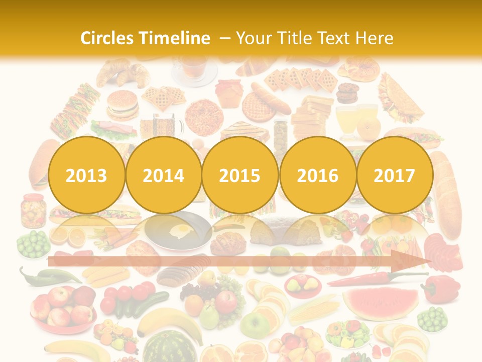 Pyramiden Calories Corn PowerPoint Template