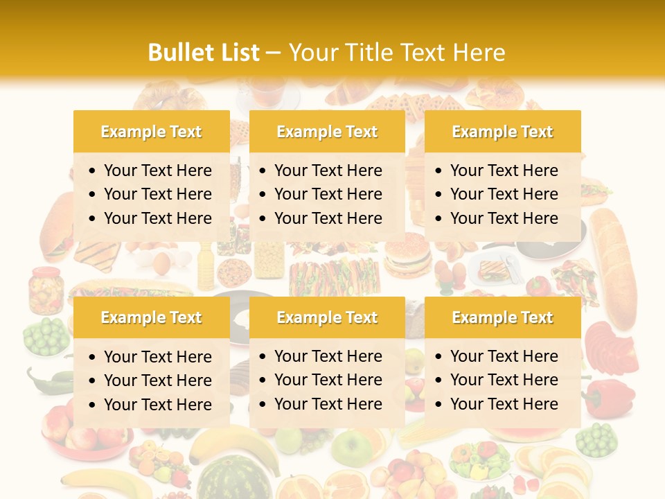 Pyramiden Calories Corn PowerPoint Template