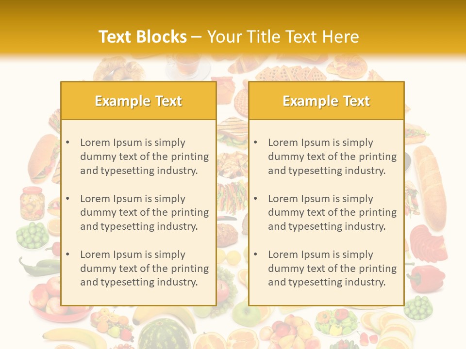 Pyramiden Calories Corn PowerPoint Template