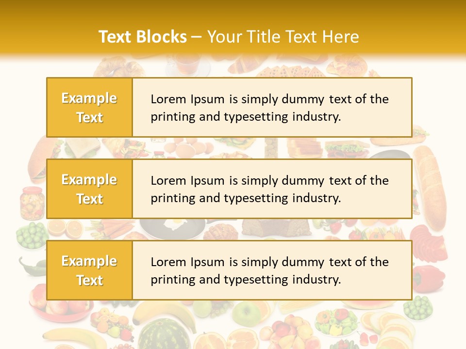 Pyramiden Calories Corn PowerPoint Template