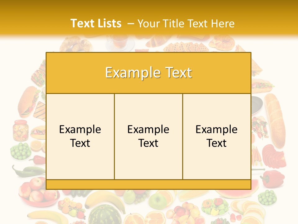 Pyramiden Calories Corn PowerPoint Template