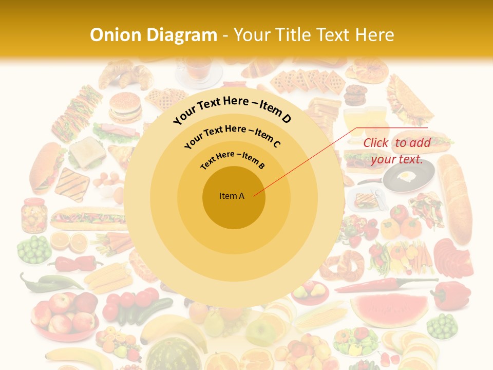Pyramiden Calories Corn PowerPoint Template
