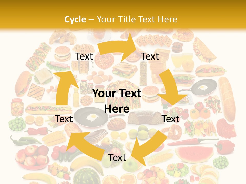 Pyramiden Calories Corn PowerPoint Template