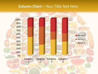 Pyramiden Calories Corn PowerPoint Template