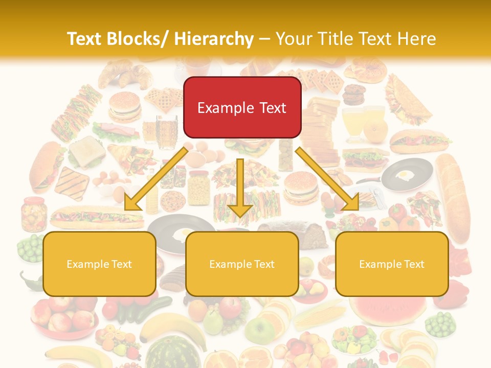 Pyramiden Calories Corn PowerPoint Template