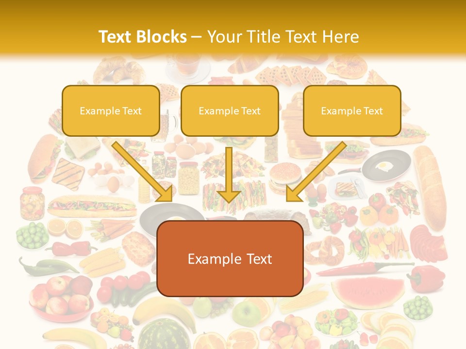 Pyramiden Calories Corn PowerPoint Template