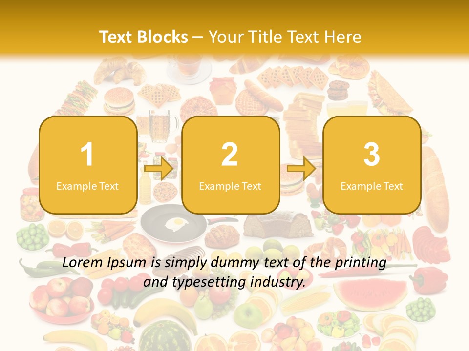 Pyramiden Calories Corn PowerPoint Template