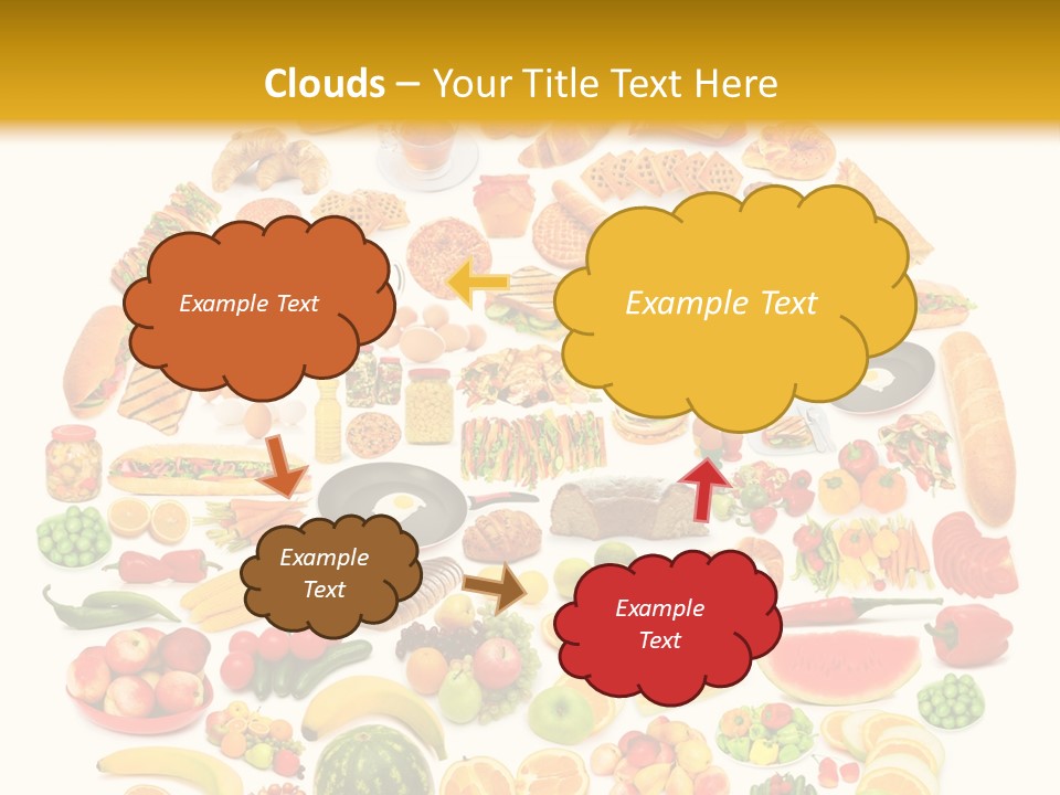 Pyramiden Calories Corn PowerPoint Template
