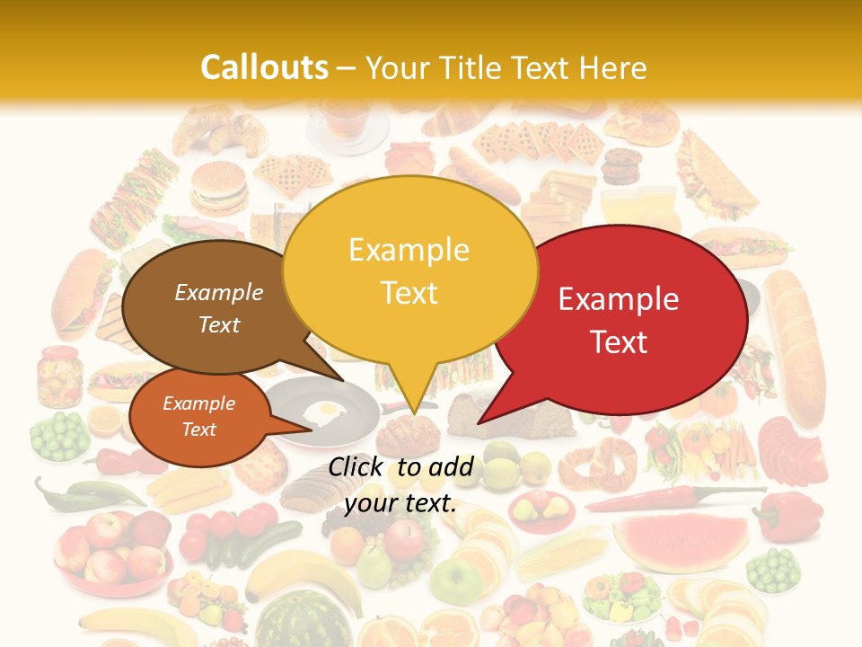 Pyramiden Calories Corn PowerPoint Template