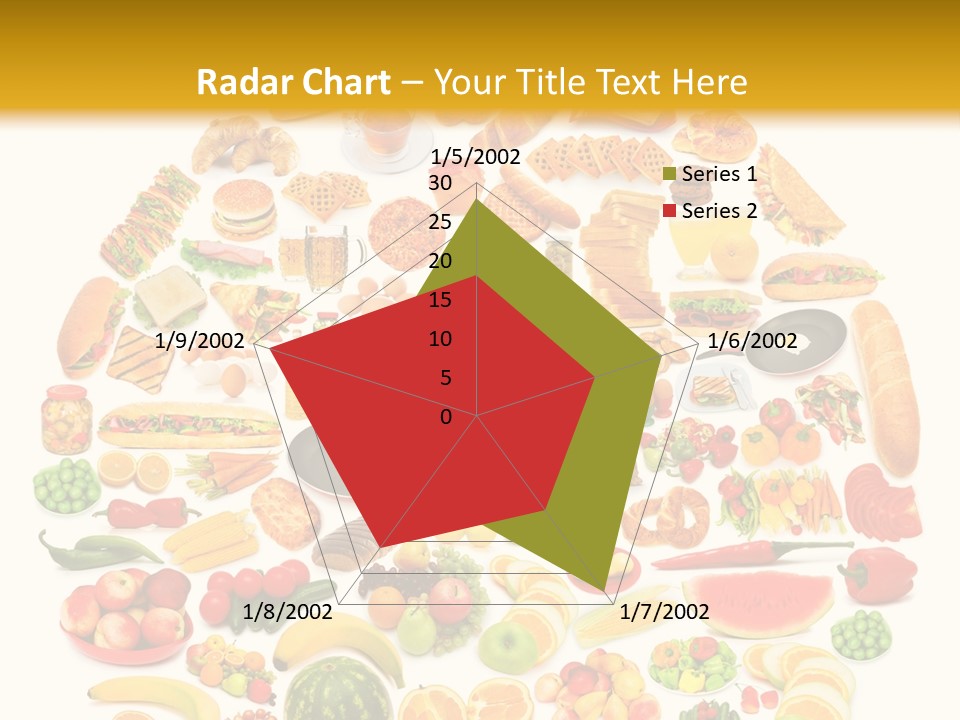 Pyramiden Calories Corn PowerPoint Template