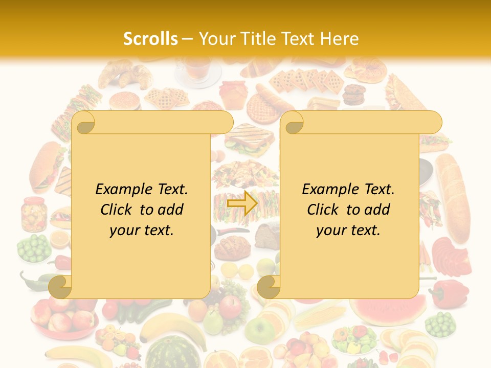 Pyramiden Calories Corn PowerPoint Template