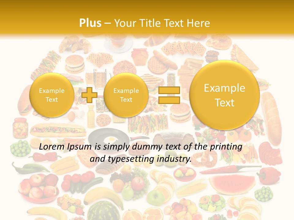 Pyramiden Calories Corn PowerPoint Template