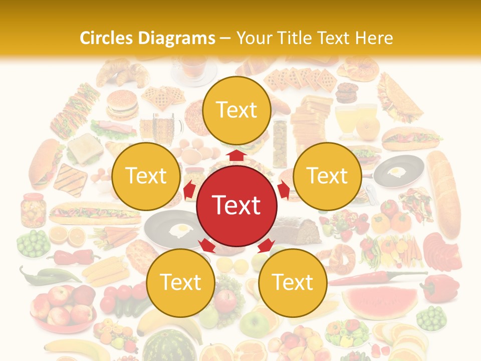 Pyramiden Calories Corn PowerPoint Template