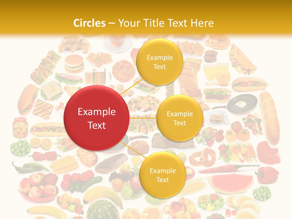 Pyramiden Calories Corn PowerPoint Template