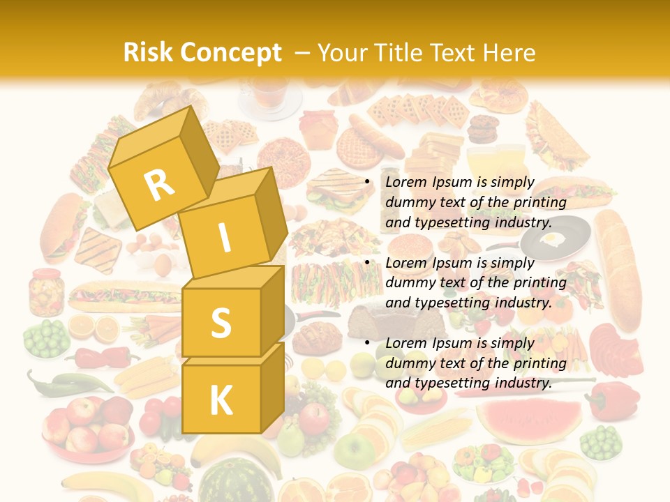 Pyramiden Calories Corn PowerPoint Template