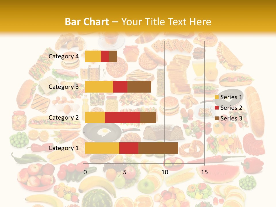 Pyramiden Calories Corn PowerPoint Template