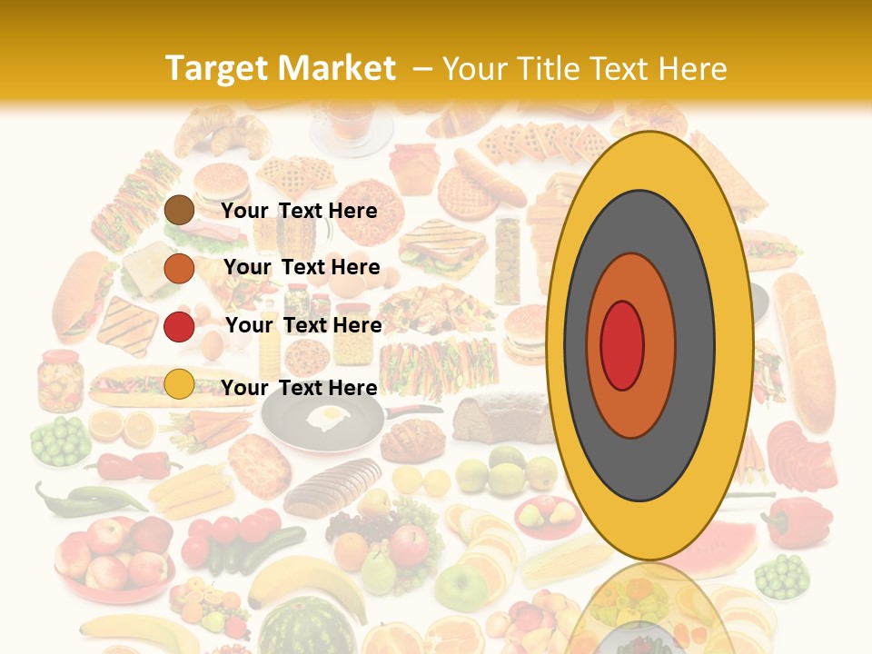 Pyramiden Calories Corn PowerPoint Template