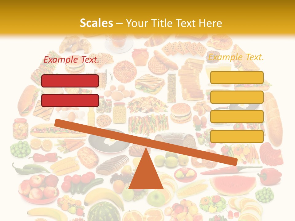 Pyramiden Calories Corn PowerPoint Template