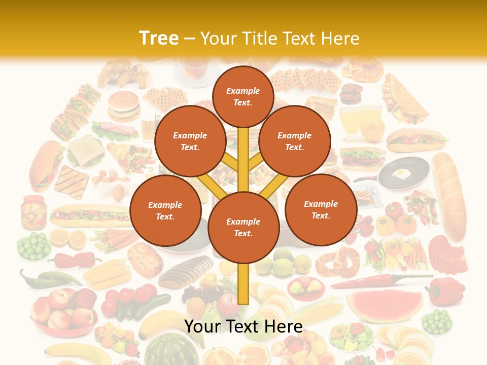Pyramiden Calories Corn PowerPoint Template