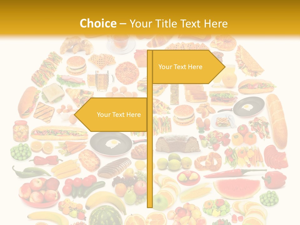 Pyramiden Calories Corn PowerPoint Template