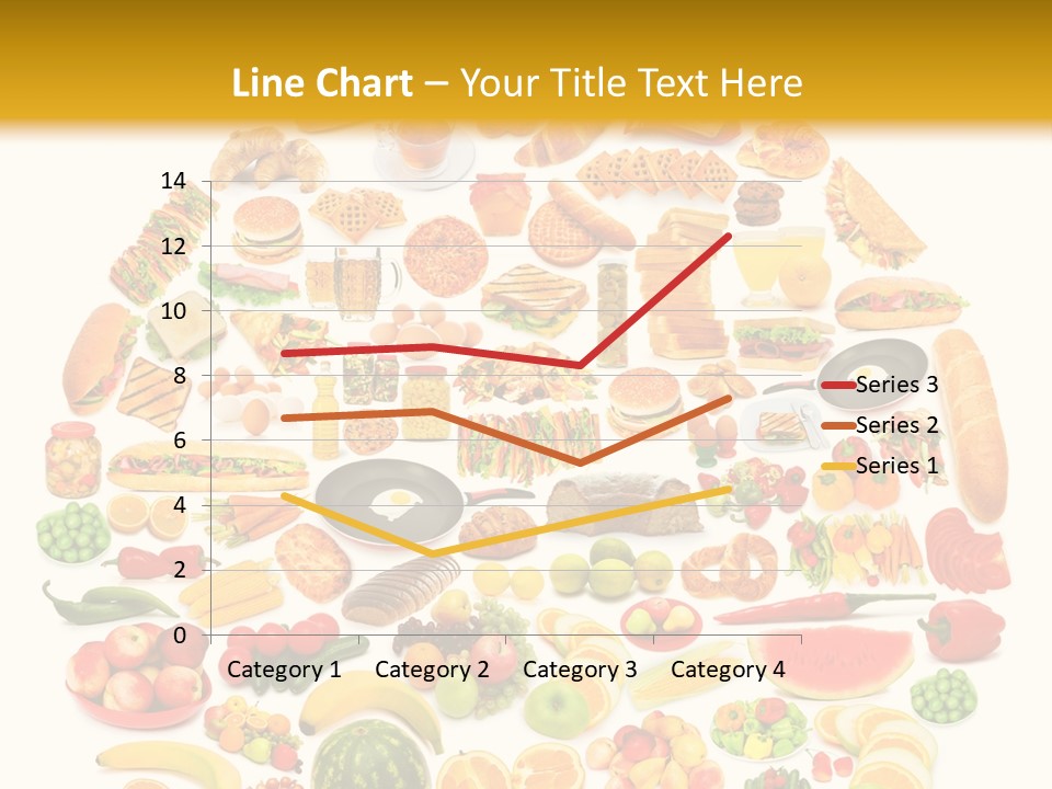 Pyramiden Calories Corn PowerPoint Template
