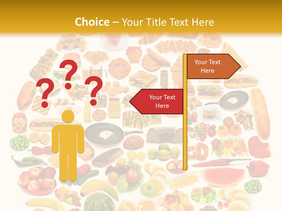 Pyramiden Calories Corn PowerPoint Template
