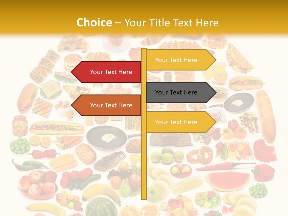 Pyramiden Calories Corn PowerPoint Template