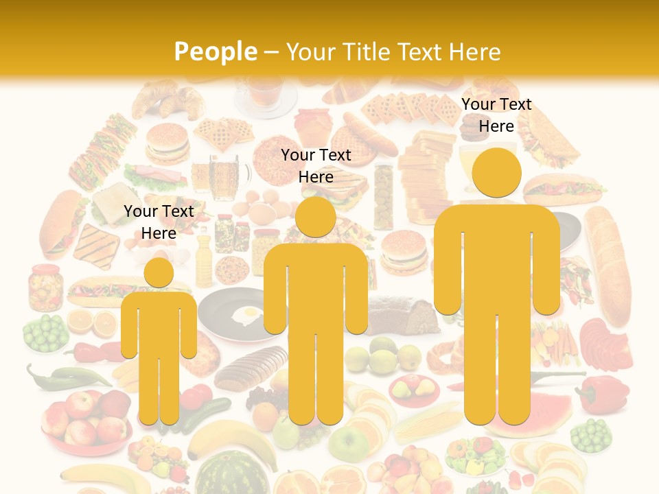 Pyramiden Calories Corn PowerPoint Template